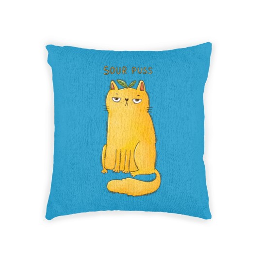 Discover Sour Puss - Cat - Woven Pillows