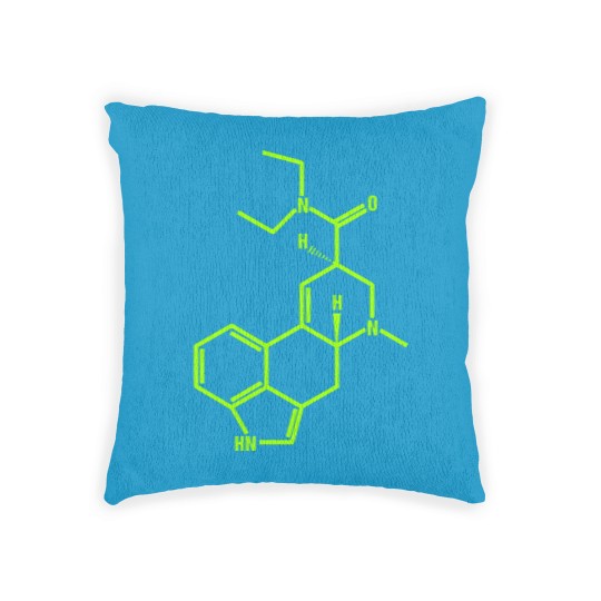 Discover LSD Molecule - Lsd - Woven Pillows