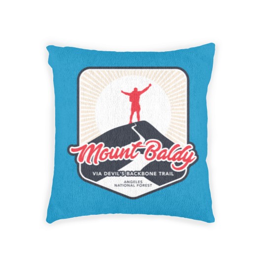 Discover Mount Baldy via Devil's Backbone Trail Woven Pillows