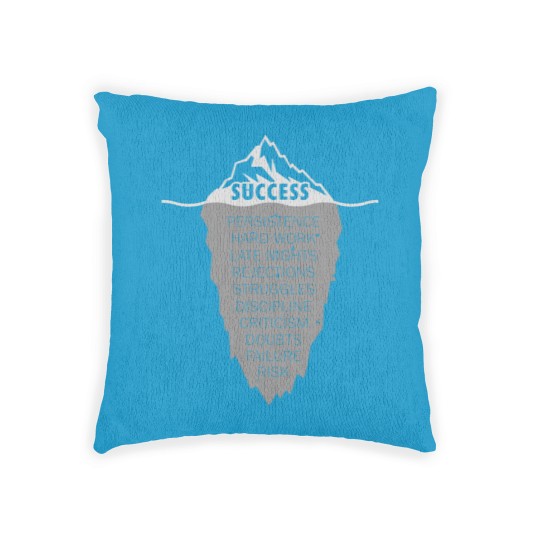 Discover Success Iceberg Illusion Concept - Vintage Grunge Woven Pillows