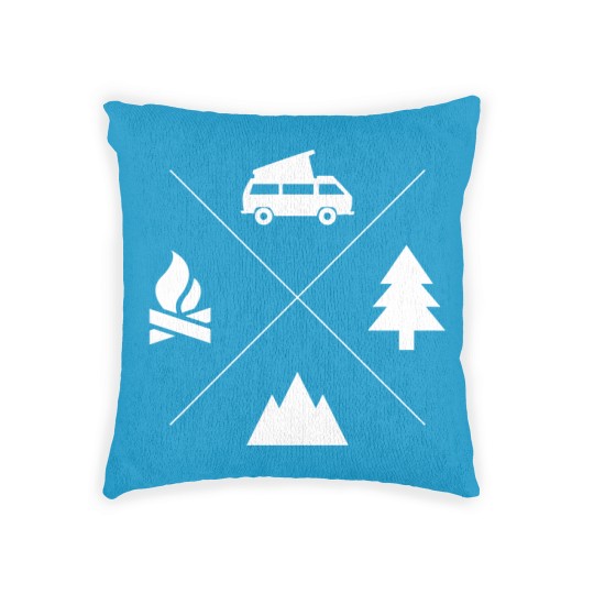 Discover Vanagon Four Elements White Logo Woven Pillows Woven Pillows