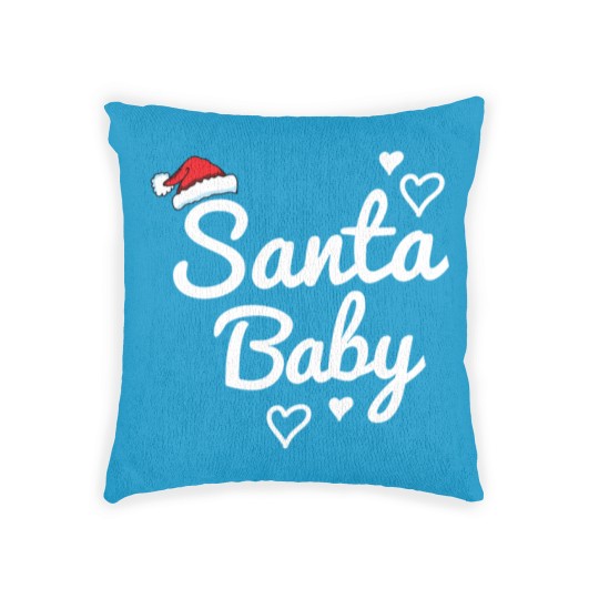 Discover Santa Baby saying Woven Pillows