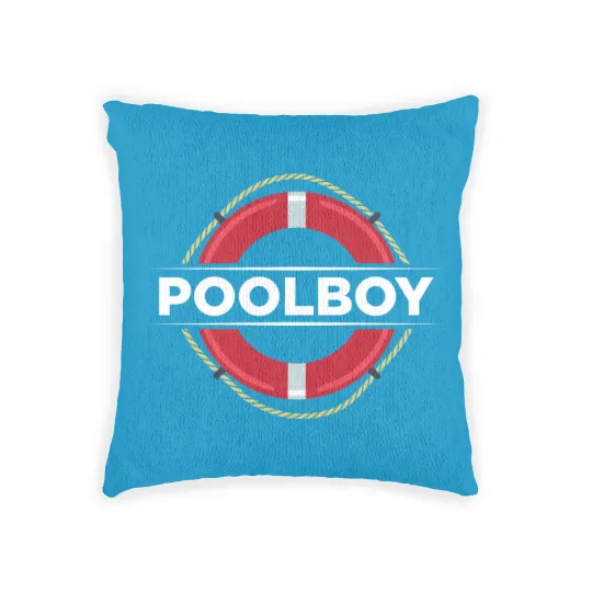 Discover Poolboy Lifeguard Swimming Pool Swimmer - Pool Boy - Woven Pillows