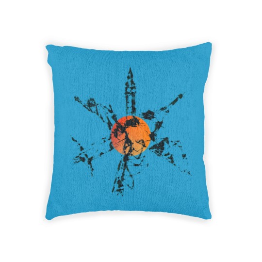 Discover World Monuments Ink - World - Woven Pillows