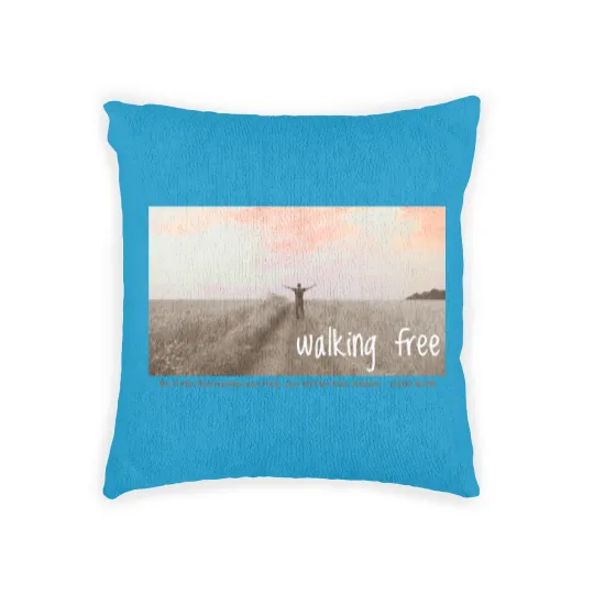 Discover Walking Free - Freedom because of Jesus Christ Woven Pillows