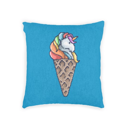 Discover ice cream Unicorn Cone Woven Pillows