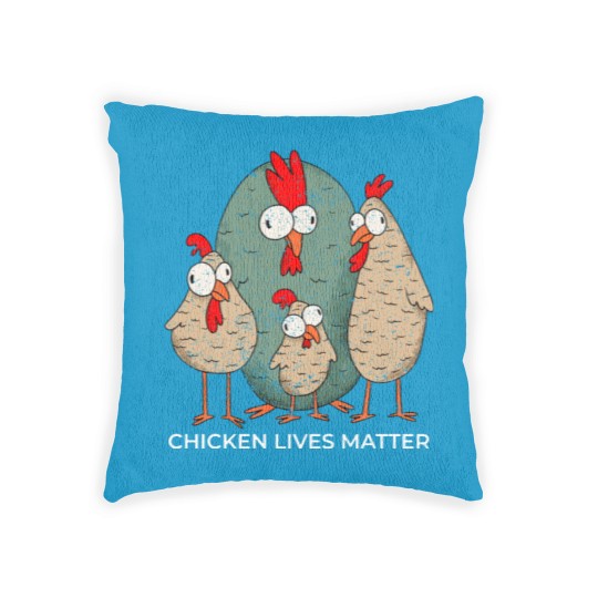 Discover CHICKEN LIVES MATTER Woven Pillows