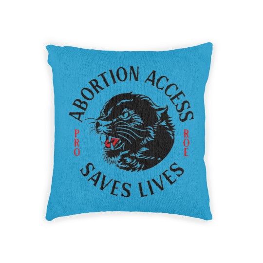 Discover Abortion Access Saves Lives Woven Pillows, Pro Choice Woven Pillows, Reproductive Rights Woven Pillows