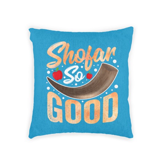 Discover Shofar So Good Rosh Hannukah Chanukkah Jewish Woven Pillows