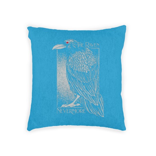 Discover Edgar Allan Poe The Raven Nevermore Distressed Woven Pillows