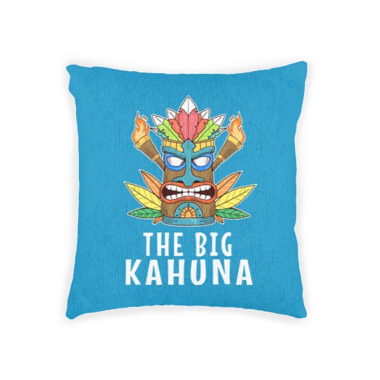 Discover Awesome The Big Kahuna Tiki Gift Print Hawaiian Woven Pillows