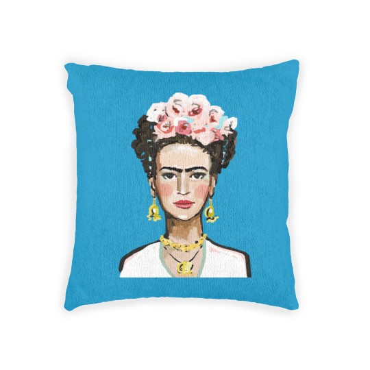 Discover Frida Kahlo Gold Earrings Museum Art Woven Pillows