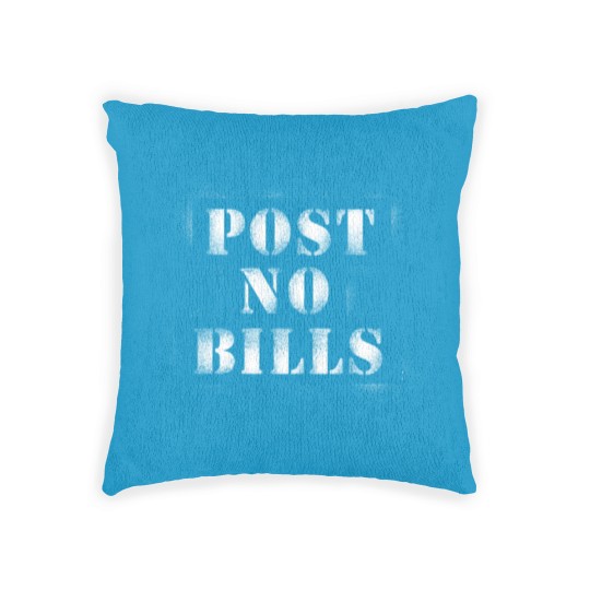 Discover Post no bills (White) Woven Pillows