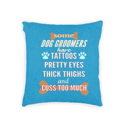 Discover Professional Dog Groomer Dad Woven Pillows Woven Pillows