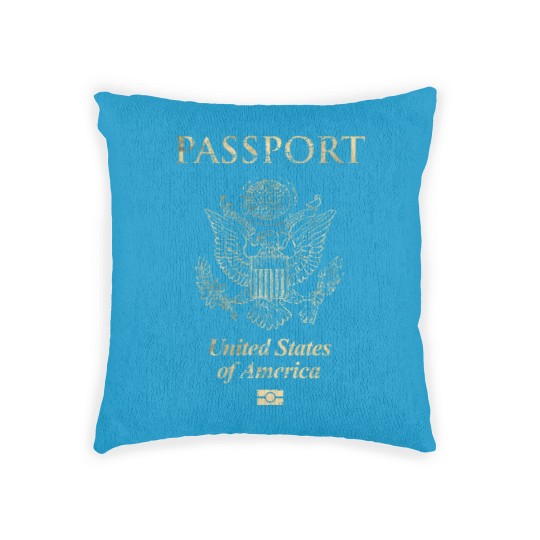 Discover United States of America Passport Vintage - United States - Woven Pillows