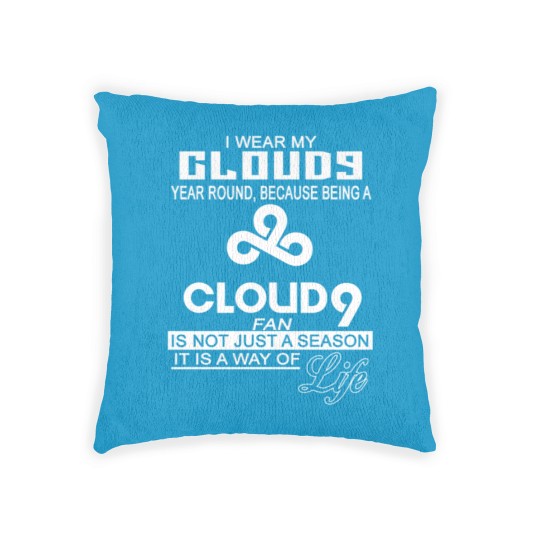 Discover Cloud 9 - I wear my cloud 9 year round Woven Pillows