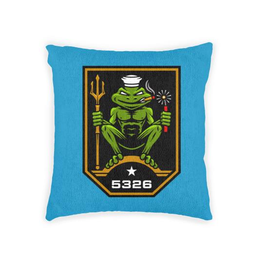 Discover US Navy SEAL Freddie Frog 5326 Woven Pillows