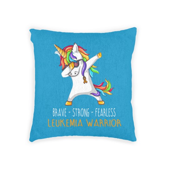 Discover Brave Strong Fearless LEUKEMIA Support LEUKEMIA Awareness Gifts - Leukemia Cancer Awareness - Woven Pillows
