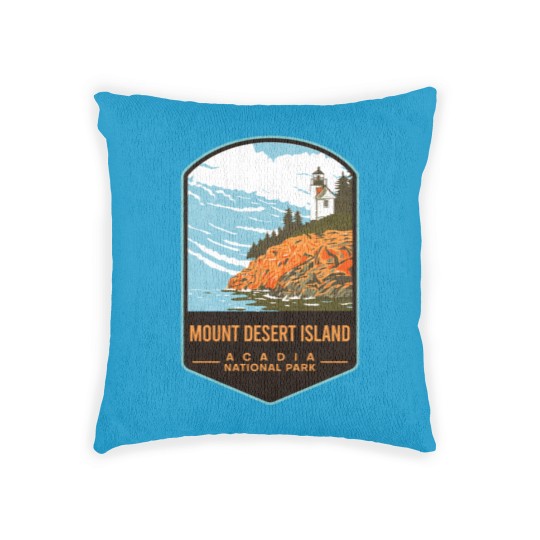 Discover Mount Desert Island Acadia National Park Woven Pillows