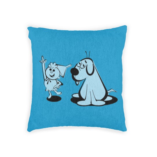 Discover Tom Terrific and Manfred the Wonder Dog - Cartoons - Woven Pillows