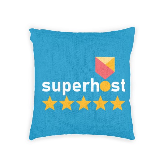 Discover Airbnb Superhost, airbnb travel, proud host, Woven Pillows