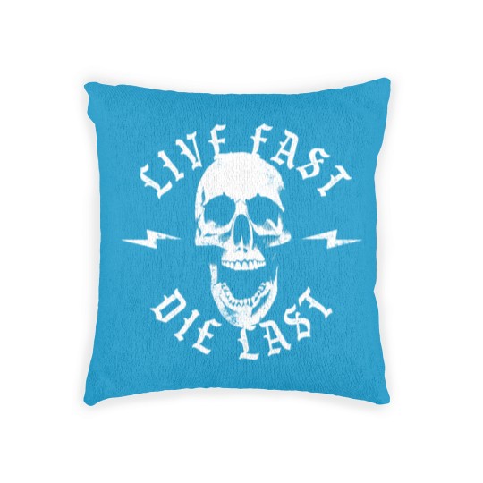 Discover Live Fast Die Last Woven Pillows