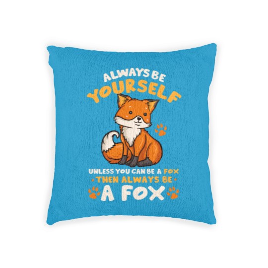Discover Foxes Woven Pillows