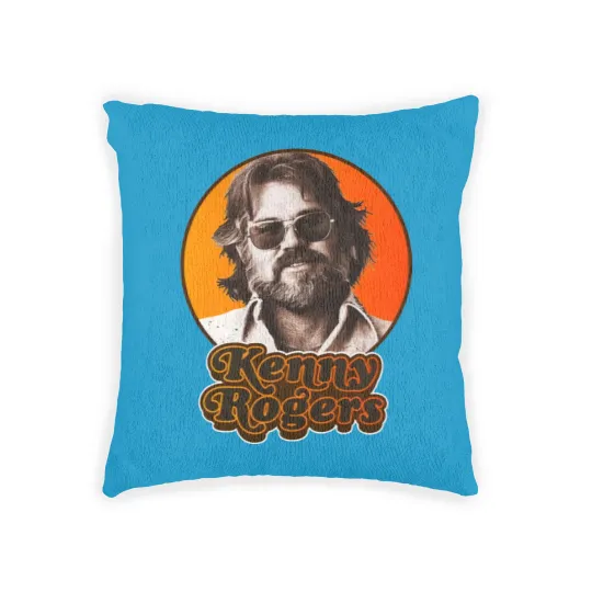 Discover Retro Kenny Rogers Country Tribute Classic Woven Pillows