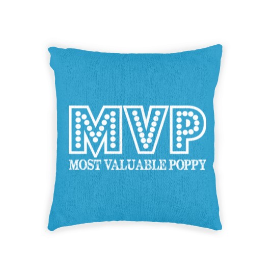 Discover MVP Most Valuable Poppy Fathers Day Gift Woven Pillows