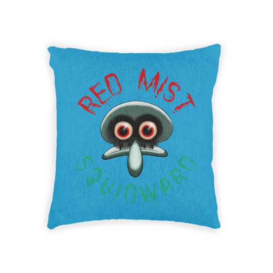 Discover Red Mist Squidward - Scary - Woven Pillows