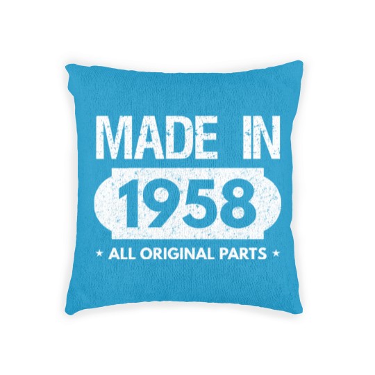 Discover Made In 1958-All Original Parts-60th Bday Woven Pillows