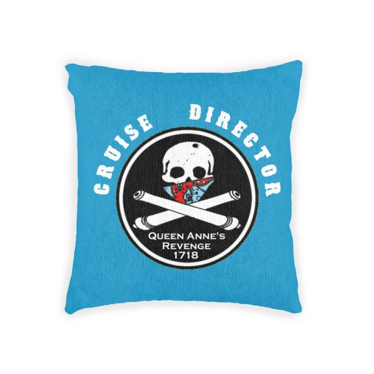 Discover Cruise Director of Queen Anne's Revenge, 1718 Woven Pillows