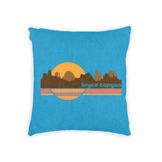 Discover Bryce Canyon 70s Retro Tourist Souvenir - Bryce Canyon - Woven Pillows