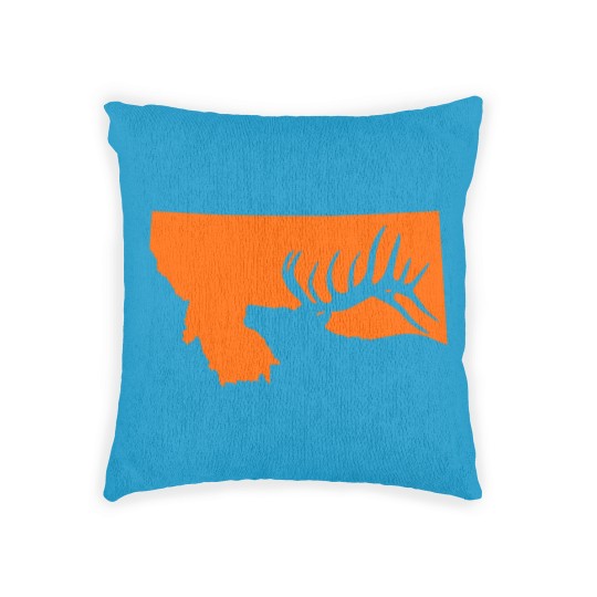 Discover Montana Elk Hunting Woven Pillows