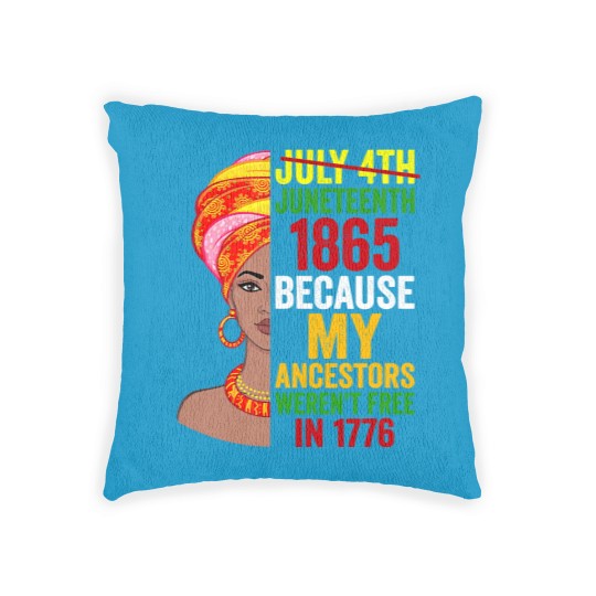 Discover Juneteenth Queen Melanin African American Women Woven Pillows Woven Pillows