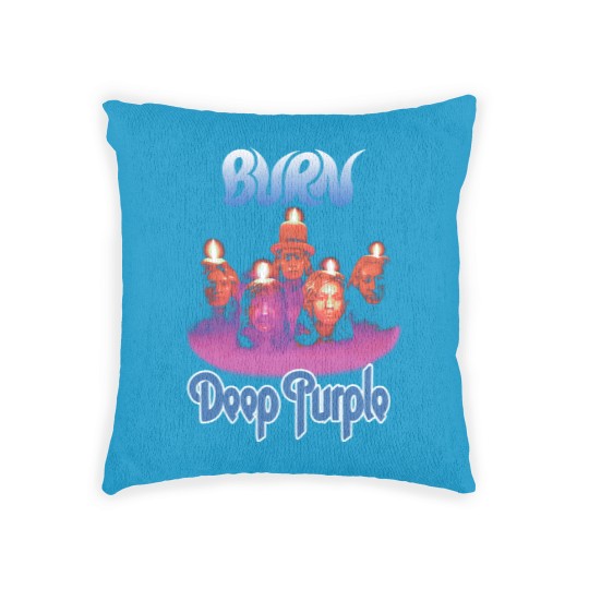 Discover Plastic Head Deep Purple Burn Woven Pillows