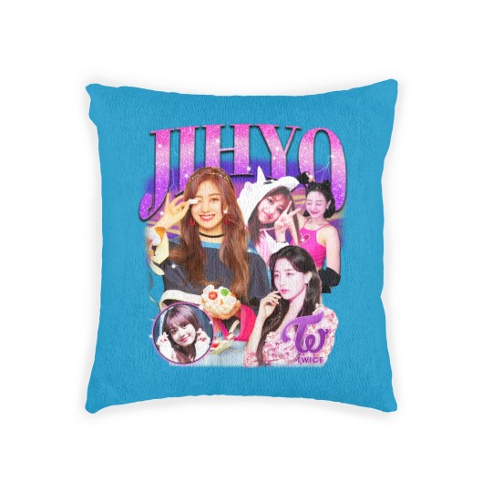 Discover Twice Jihyo Retro Bootleg Woven Pillows - Twice Woven Pillows - Kpop Woven Pillows - Kpop Merch