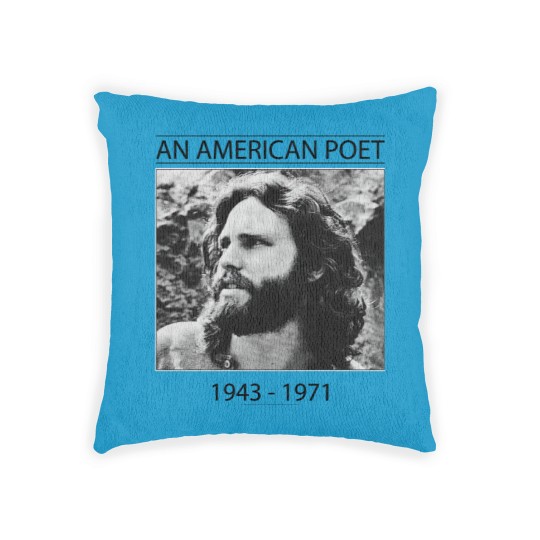 Discover Jim Morrison An American Poet Woven Pillows, The Doors Rock Woven Pillows,  Vintage Woven Pillows, Gift Woven Pillows, Vintage Woven Pillows
