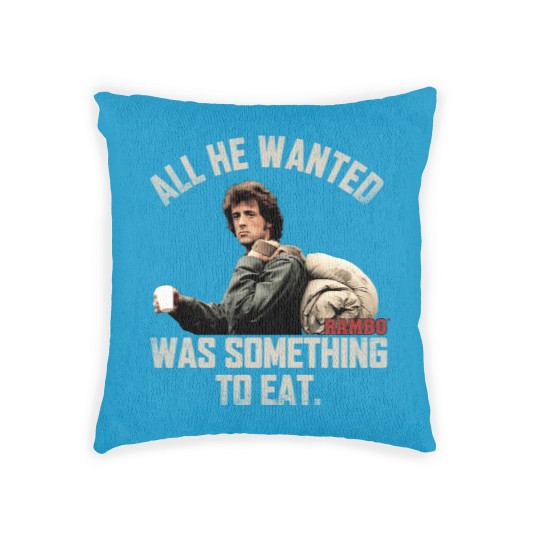 Discover Rambo Something To Eat Woven Pillows