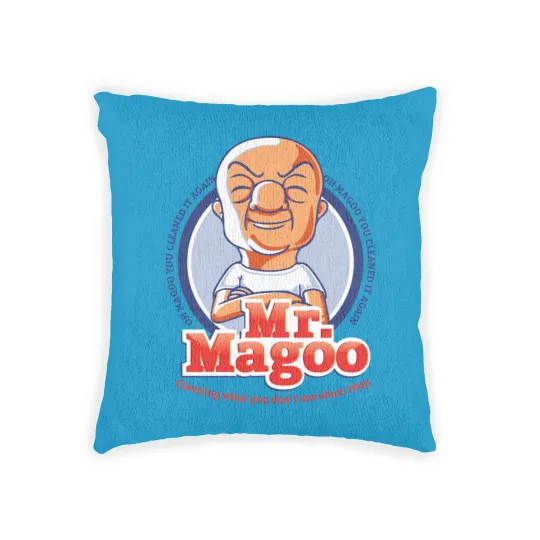 Discover Mr. Magoo as Mr. Clean Woven Pillows