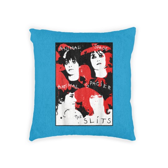Discover the slits band punk rock distressed colorful grungy vintage Woven Pillows