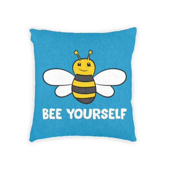 Discover Bee Yourself Love Bees Woven Pillows