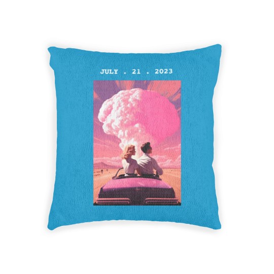 Discover Barbenheimer Barbie Movie Oppenheimer Woven Pillows, The Ultimate Double Feature