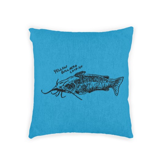 Discover Yellow bullhead catfish Woven Pillows