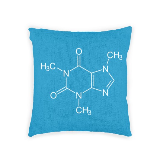 Discover Caffeine Molecule Coffee Coffee Lovers Funny Gift Woven Pillows
