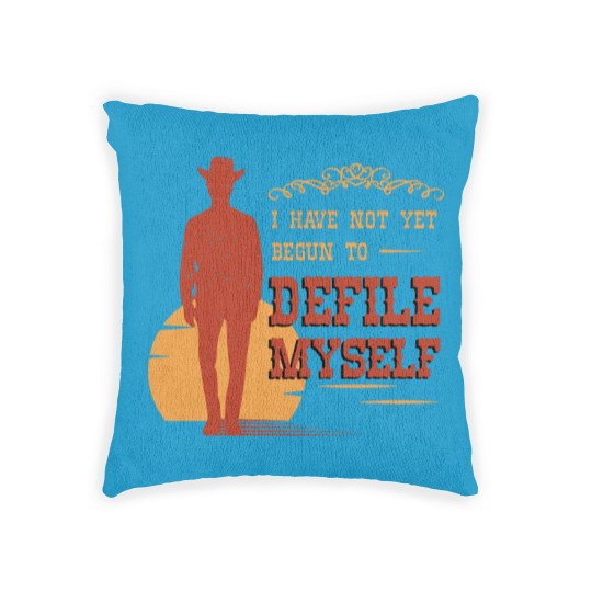 Discover western, western bear, doc holiday Woven Pillows