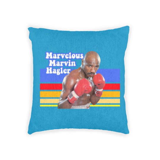 Discover Retro Marvelous Marvin Hagler Woven Pillows