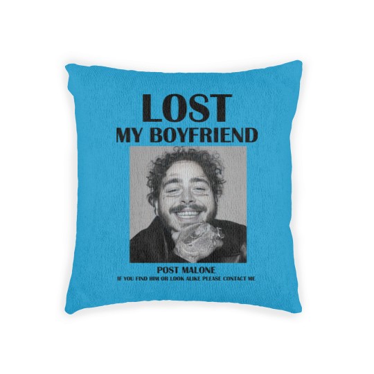 Discover Lost my boyfriend Post Malone Woven Pillows