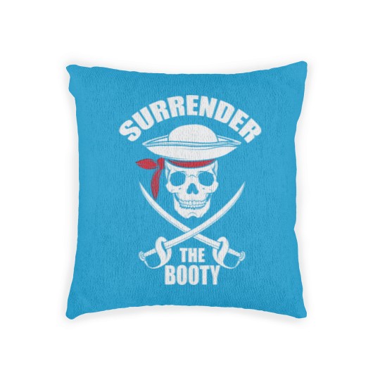 Discover Surrender to Booty Funny Pirate Saber Gift Woven Pillows