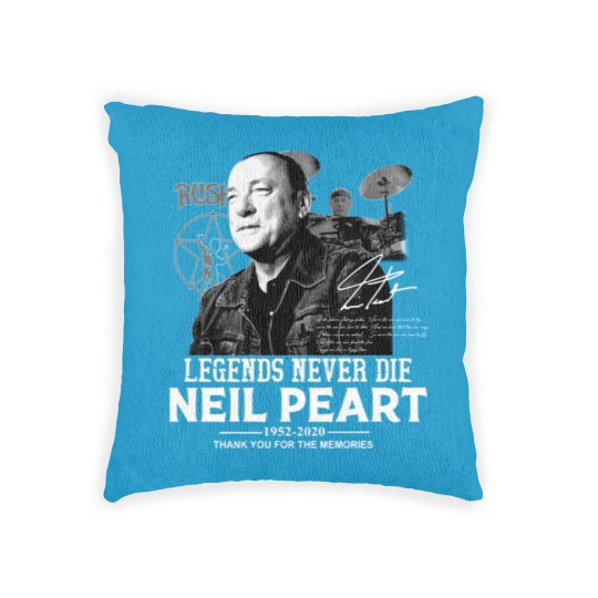 Discover Neil Peart Legends Never Die Woven Pillows